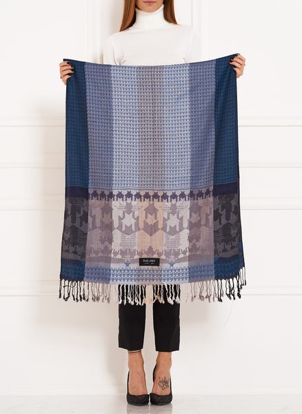 Scarf Due Linee - Blue -