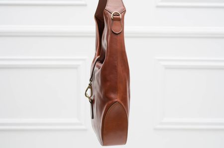 Real leather shoulder bag Glamorous by GLAM - Brown -