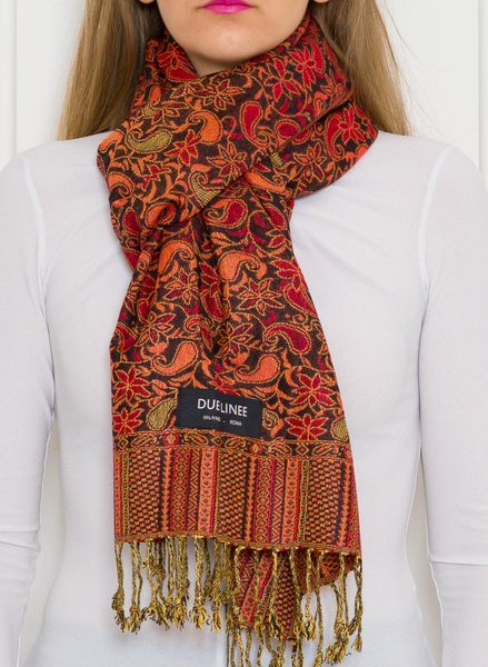Women's scarf Due Linee - Red -