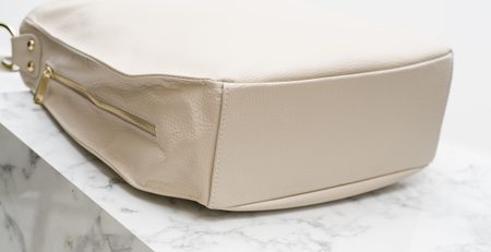 Bolso de hombro de cuero para mujer Glamorous by GLAM - Beige -