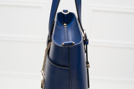 Real leather shoulder bag Glamorous by GLAM - Blue -