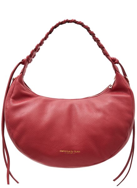 Real leather shoulder bag Glamorous by GLAM - Red -