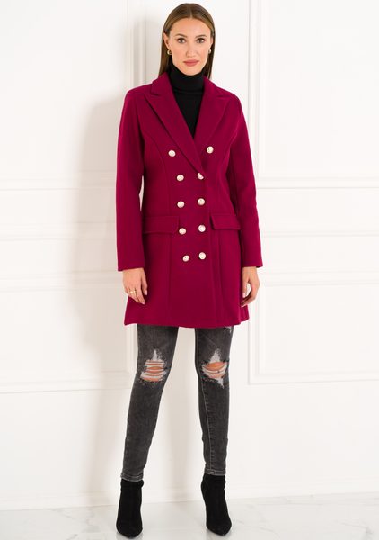 Women's coat CIUSA SEMPLICE - Wine -