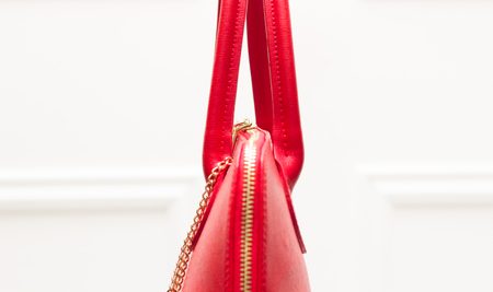 Real leather handbag Glamorous by GLAM - Red -