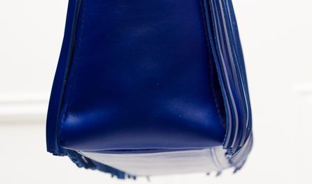 Real leather shoulder bag Glamorous by GLAM - Blue -