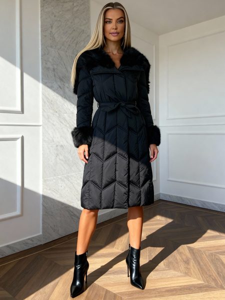 Winter jacket Due Linee - Black -