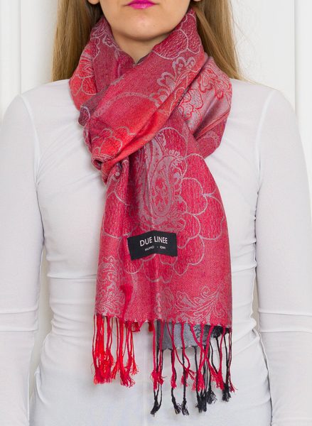 Women's scarf Due Linee - Red -