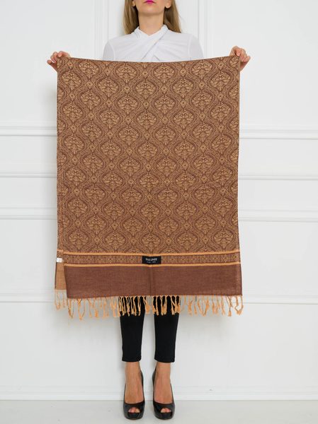 Women's scarf Due Linee - Brown -