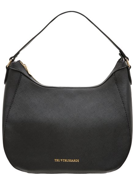 Bolso de hombro de cuero para mujer Tru Trussardi - Negro -