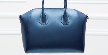 Real leather handbag Glamorous by GLAM - Blue -