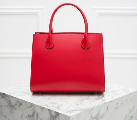 Borsa a mano da donna in pelle Glamorous by GLAM - Rosso -