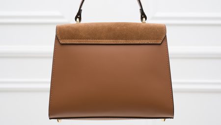 Bolso de cuero de mano para mujer Glamorous by GLAM - Marrón -