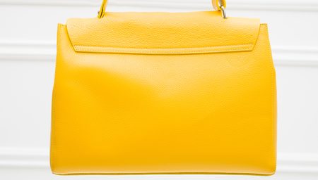 Real leather shoulder bag Glamorous by GLAM - Yellow -