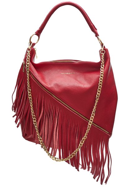 Real leather shoulder bag Glamorous by GLAM - Red -