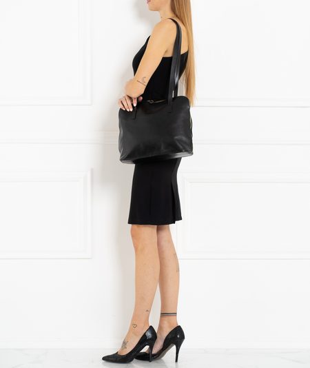 Real leather shoulder bag Glamorous by GLAM Santa Croce - Black -