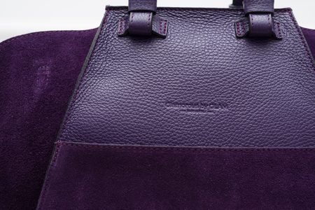 Real leather shoulder bag Glamorous by GLAM - Violet -