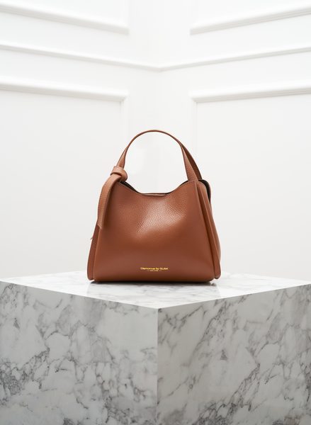 Real leather handbag Glamorous by GLAM - Brown -