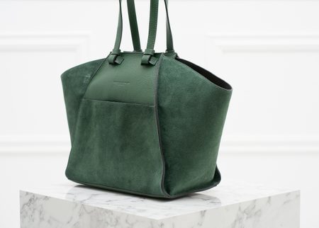 Bolso de hombro de cuero para mujer Glamorous by GLAM - Verde -