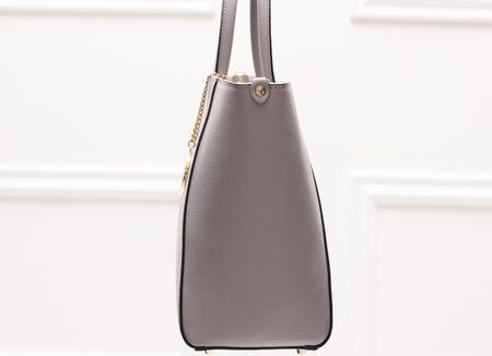 Real leather handbag Glamorous by GLAM - Grey -