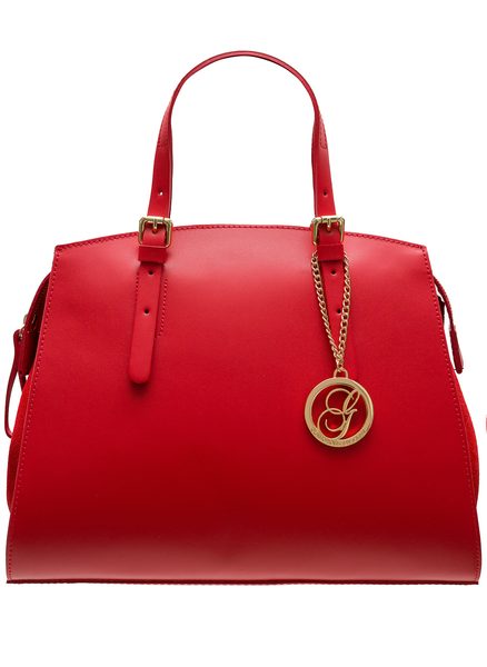 Bolso de cuero de mano para mujer Glamorous by GLAM - Rojo -