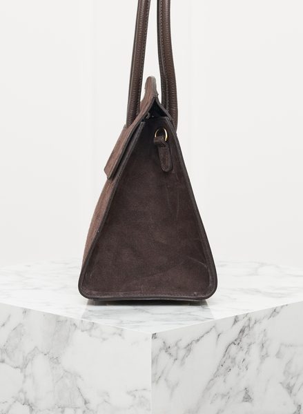 Real leather handbag Glamorous by GLAM - Brown -