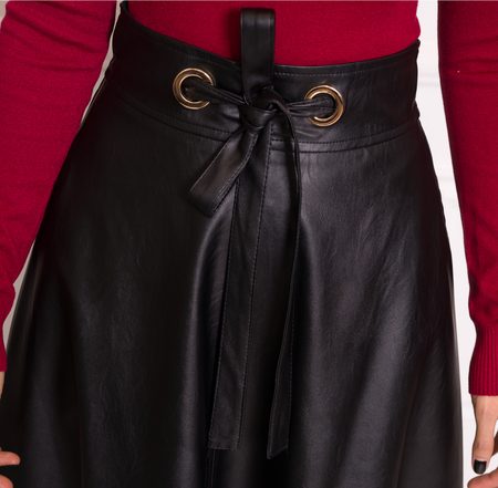 Skirt Due Linee - Black -