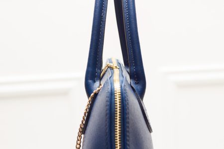 Real leather handbag Glamorous by GLAM - Blue -