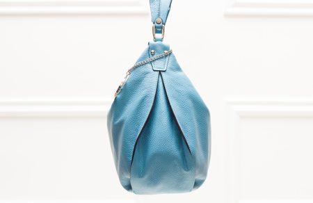 Real leather shoulder bag Glamorous by GLAM - Blue -