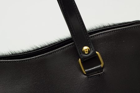 Real leather shoulder bag Glamorous by GLAM - Black -