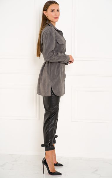 Top Due Linee - Grey -