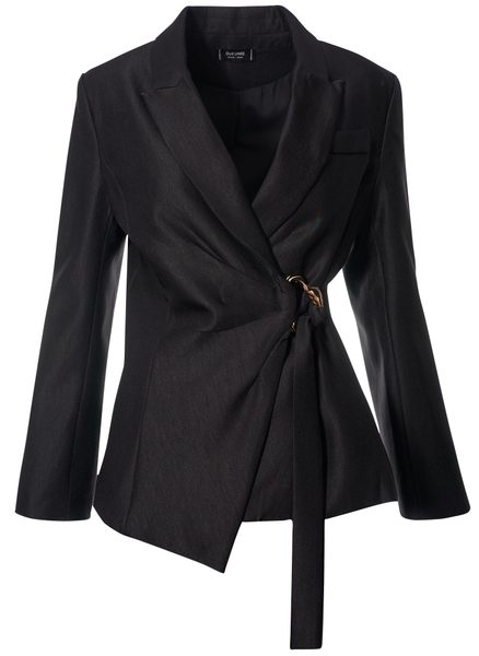 Costum negru sacou și pantaloni -