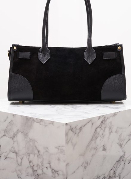 Real leather shoulder bag Glamorous by GLAM - Black -