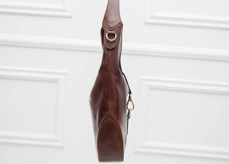 Real leather shoulder bag Glamorous by GLAM - Brown -