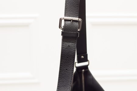 Real leather shoulder bag Glamorous by GLAM - Black -