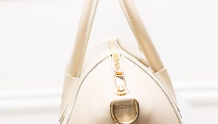 Real leather handbag Glamorous by GLAM - Beige -