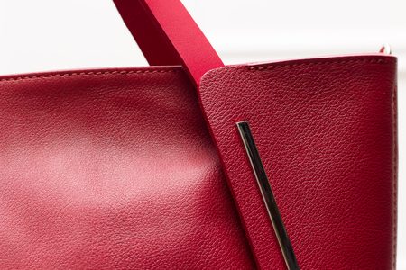 Real leather handbag Glamorous by GLAM - Red -