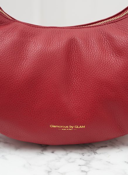 Real leather shoulder bag Glamorous by GLAM - Red -