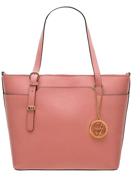 Real leather shoulder bag Glamorous by GLAM - Pink -