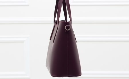 Bolso de cuero de mano para mujer Glamorous by GLAM - Borgoña -