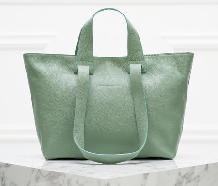 Damska skórzana torebka na ramię Glamorous by GLAM -zielony -