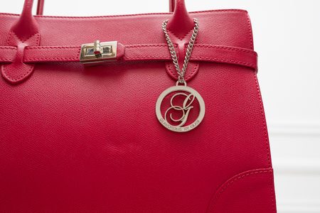 Real leather shoulder bag Glamorous by GLAM - Red -