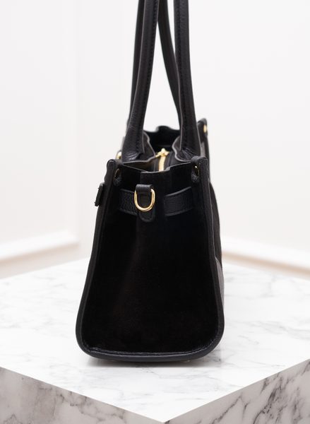 Real leather shoulder bag Glamorous by GLAM - Black -