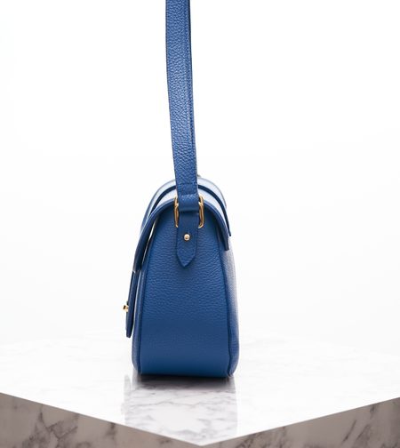 Real leather shoulder bag Glamorous by GLAM - Blue -