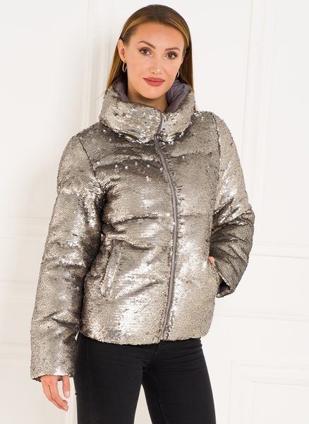 Női téli kabát Due Linee - Ezüst -