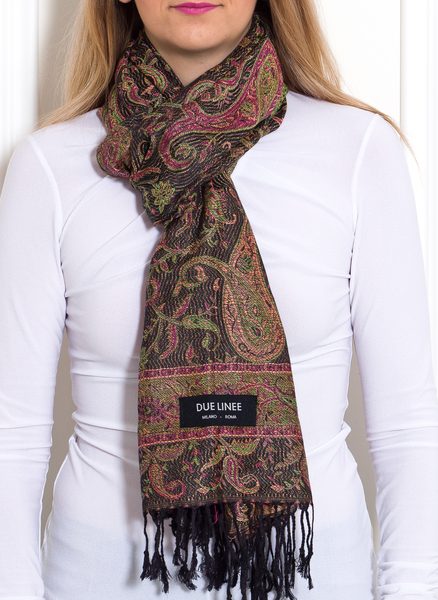 Women's scarf Due Linee - Green -