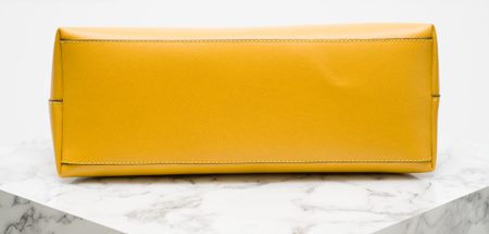 Real leather handbag Glamorous by GLAM - Yellow -