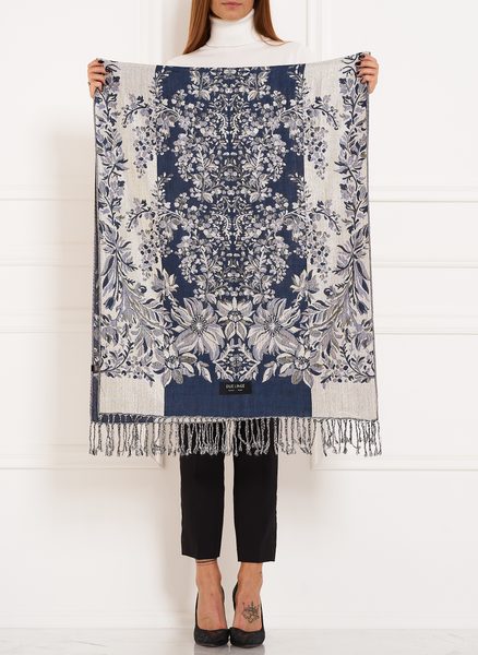 Foulard donna Due Linee - Blu -