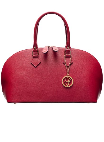 Real leather handbag Glamorous by GLAM - Red -