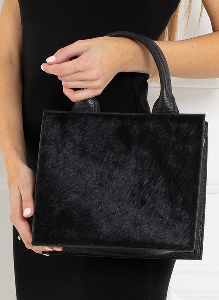 Borsa a mano da donna in pelle Glamorous by GLAM - Nero -