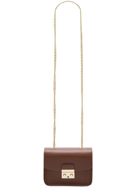 Bolso de cuero crossbody para mujer Glamorous by GLAM - Marrón -